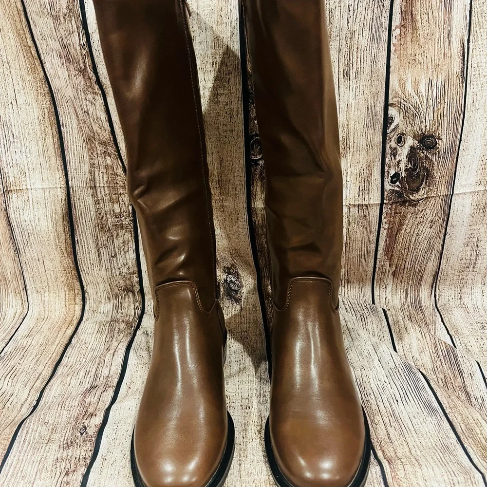 Brown Knee-High Boots Sz 10
